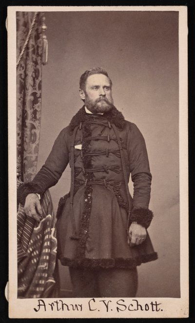Porträtt av Arthur Carl Victor Schott 1814-1875, före 1875. av Unbekannt