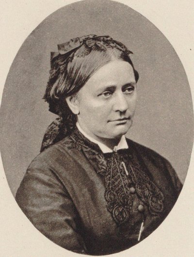 Porträtt av Clara Schumann 1819-1896, 1870. av Unbekannt