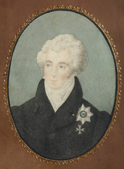 Porträtt av greve Alexander Lvovich Naryshkin 1760-1826, andra kvartalet av 1800-talet av Unbekannt