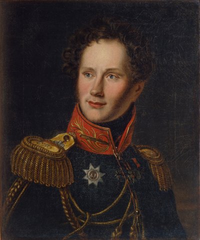 Porträtt av greve Alexey Fyodorovich Orlov 1787-1862, ca. 1810 av Unbekannt