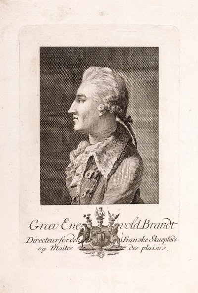 Porträtt av greve Enevold Brandt 1738-1772. av Unbekannt