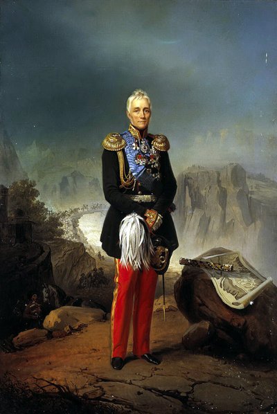 Porträtt av greve Mikhail Vorontsov 1782-1856, andra hälften av 1700-talet. av Unbekannt
