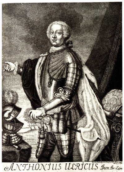 Porträtt av hertig Anthony Ulrich av Brunswick 1714-1774 av Unbekannt
