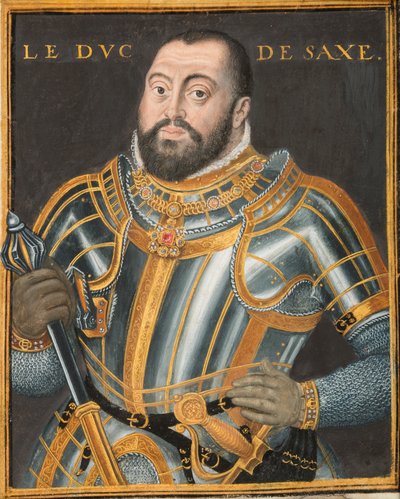 Porträtt av hertig Johann Friedrich I 1503-1554, kurfurst av Sachsen, ca. 1550. av Unbekannt
