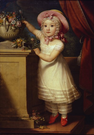 Porträtt av Ekaterina Dmitrievna Obreskova 1822-1874, ca 1825 av Unbekannt