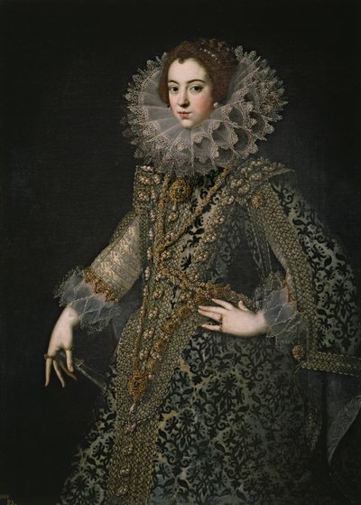 Porträtt av Elisabeth av Frankrike 1602-1644, drottning gemål av Spanien, ca. 1620 av Unbekannt