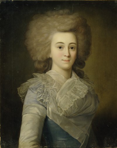 Porträtt av Elisaveta Alexandrovna Stroganova 1745-1831, 1770p av Unbekannt
