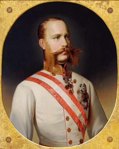 Porträtt av kejsar Franz Josef I av Österrike, ca. 1870. av Unbekannt
