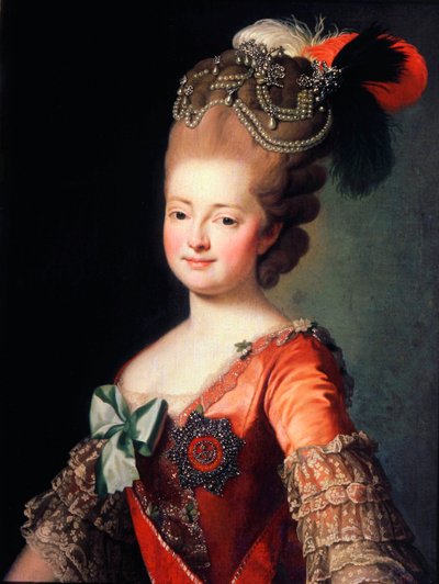 Porträtt av kejsarinnan Maria Feodorovna, sent 1700-tal eller tidigt 1800-tal av Unbekannt
