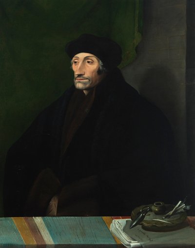 Porträtt av Erasmus av Rotterdam 1467-1536, 1500-talet. av Unbekannt