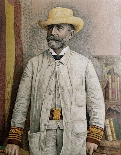 Porträtt av Fidel Alonso Santocildes (1844-1895), illustration av Unbekannt