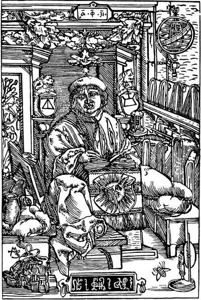 Porträtt av Francysk Skaryna 1486-1541, 1517 av Unbekannt