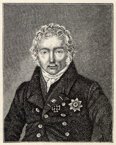 Porträtt av Friedrich von Motz 1775-1830. av Unbekannt
