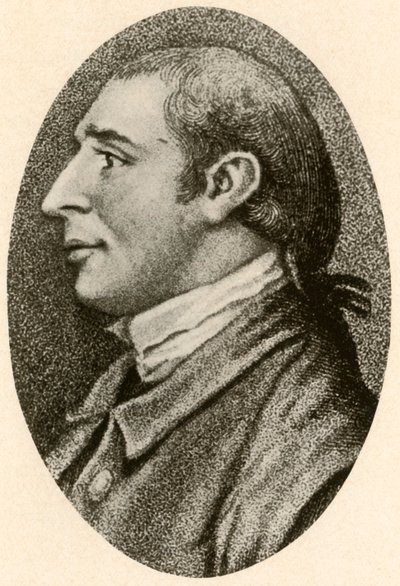 Porträtt av Gouverneur Morris, med slätt hår och pigtailkö, c1780, 1937. av Unbekannt
