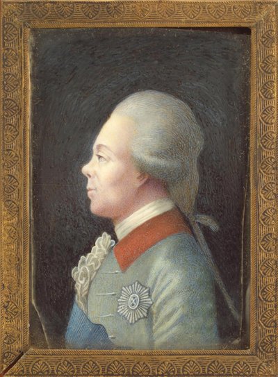 Porträtt av storhertig Pavel Petrovich 1754-1801, 1780-talet av Unbekannt