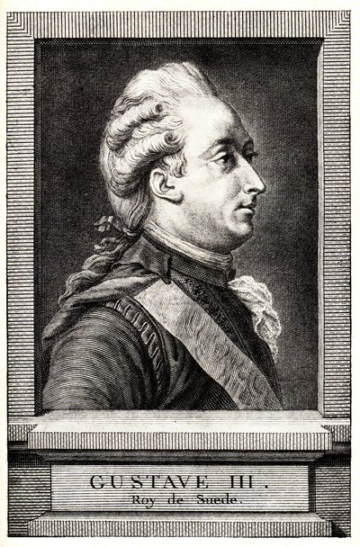 Porträtt av Gustav III av Sverige, tidigt 1800-tal. av Unbekannt