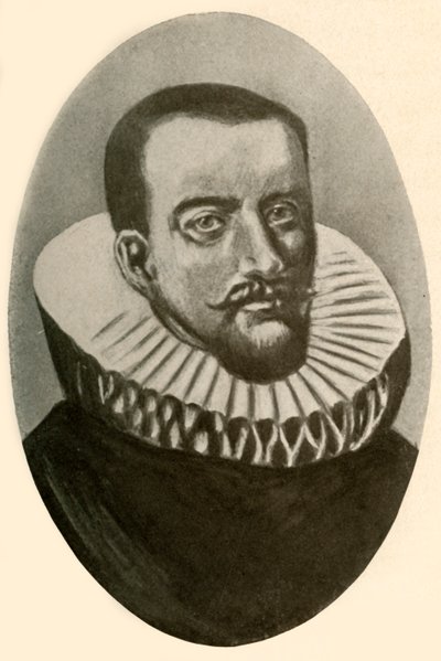 Porträtt av Henry Hudson, engelsk navigatör i ruff, 1609, 1937. av Unbekannt
