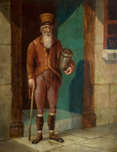 Porträtt av James Guidney, känd som Jimmy the Rockman, 1782-1866, [odaterat, tidigt 1800-tal]. av Unbekannt