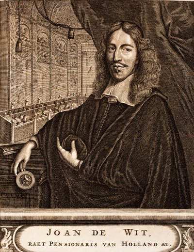 Porträtt av Johan de Witt 1625-1672 Från: Krigsscenen, 1675. av Unbekannt
