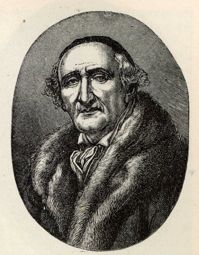Porträtt av Johann Gottfried Schadow 1764-1850. av Unbekannt