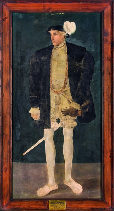 Porträtt av Johann V Hanns av Liechtenstein. av Unbekannt