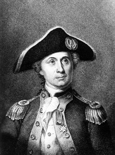Porträtt av John Paul Jones (1749-1792), skotsk sjöman som deltog i den amerikanska revolutionen - Porträtt av John Paul Jones (1749-1792), skotsk sjöman som deltog i den amerikanska revolutionen av Unbekannt