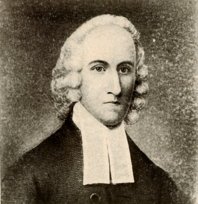 Porträtt av Jonathan Edwards, i vanlig rock och band av presbyteriansk minister, c1750, 1937. av Unbekannt