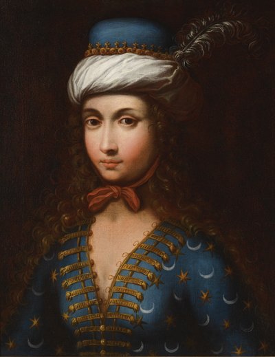 Porträtt av Lady Mary Wortley Montagu 1689-1762, 1700-talet av Unbekannt