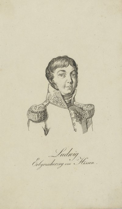 Porträtt av Ludvig I, storhertig av Hessen 1753-1830, 1806. av Unbekannt