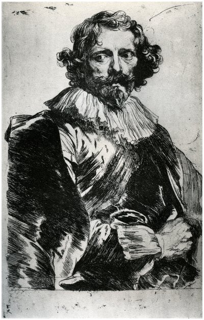 Porträtt av Lucas Vorsterman, 1627-1632 1958 av Unbekannt