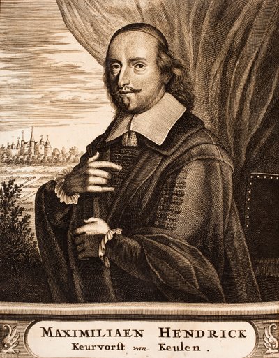 Porträtt av Maximilian Henrik av Bayern 1621-1688, ärkebiskop av Köln, 1675. av Unbekannt