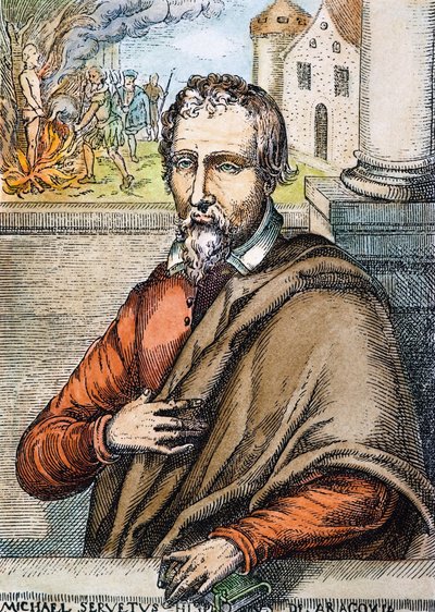 Porträtt av Miguel Servet, tidigt 1700-tal av Unbekannt