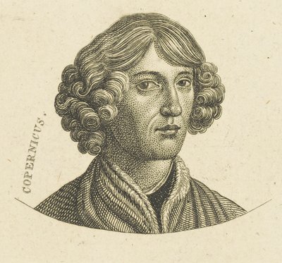 Porträtt av Nicolaus Copernicus 1473-1543 , ca. 1830-1840. av Unbekannt