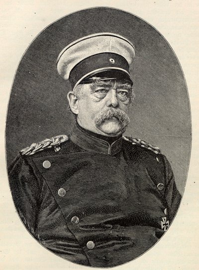 Porträtt av Otto von Bismarck 1815-1898. av Unbekannt