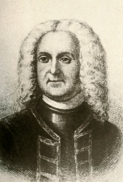 Porträtt av Patrick Gordon, kolonialguvernör, c1690, 1937. av Unbekannt