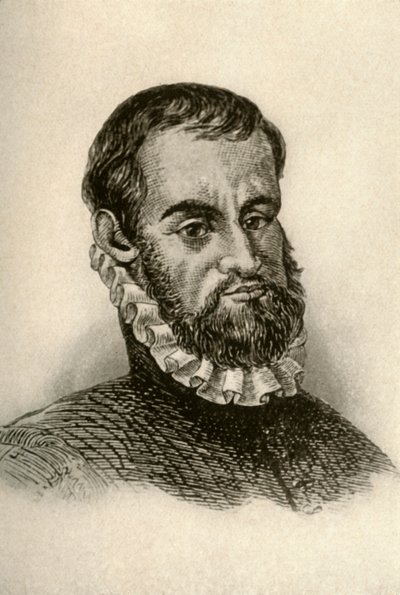 Porträtt av Pedro Menendez de Aviles, visar spansk klänning, c1570-1580, 1937. av Unbekannt