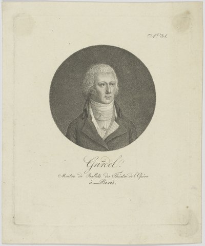 Porträtt av Pierre-Gabriel Gardel 1758-1840, ca. 1787. av Unbekannt