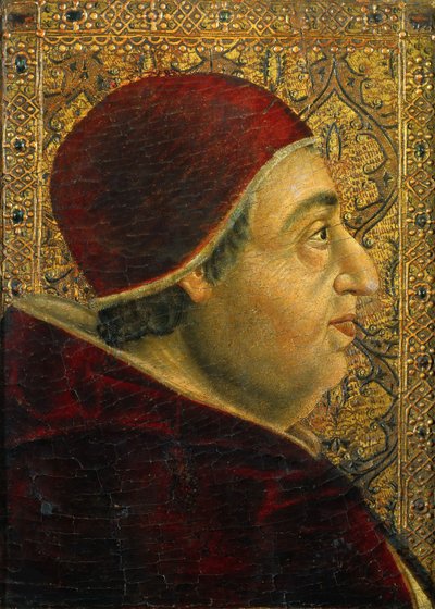 Porträtt av påven Alexander VI 1431-1503, 1490-talet. av Unbekannt