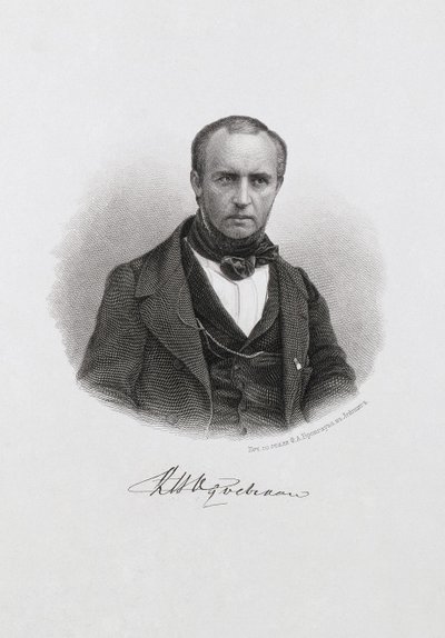Porträtt av prins Vladimir Fyodorovich Odoyevsky 1803-1869, ca. 1874 av Unbekannt