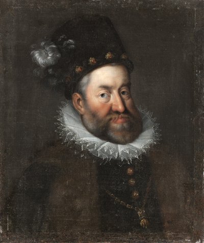 Porträtt av Rudolf II av Österrike 15521612, helig romersk kejsare, ca. 1600 av Unbekannt