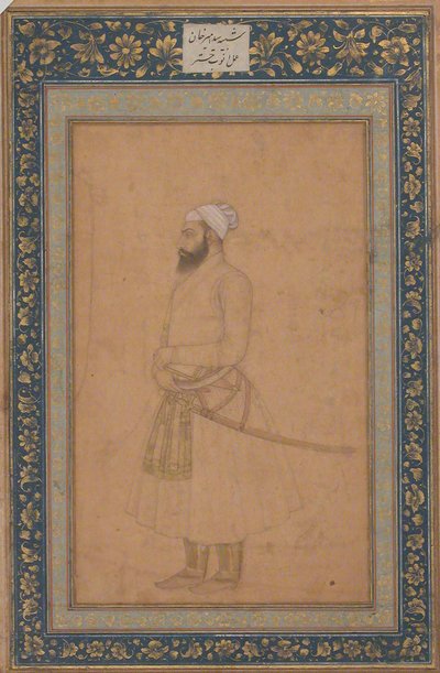 Porträtt av Sayyid Amir Khan, andra hälften av 1600-talet. av Unbekannt