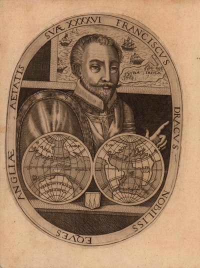 Porträtt av Sir Francis Drake, 1596. av Unbekannt