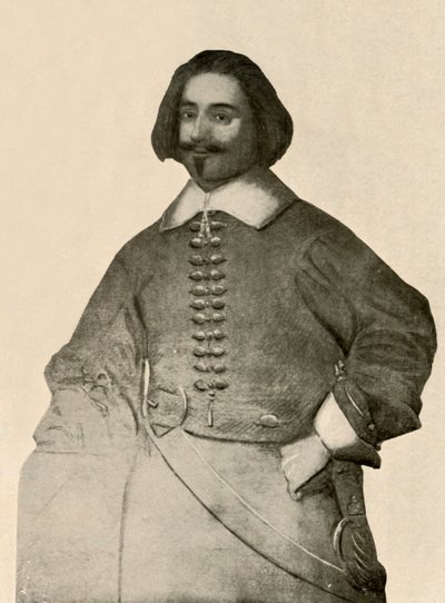 Porträtt av Sir John Leverett, i buffrock och vanligt soldatband, 1640-1660, 1937. av Unbekannt