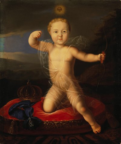 Porträtt av Tsarevich Peter Petrovich av Ryssland 1715-1719, första kvartalet av 1800-talet. av Unbekannt