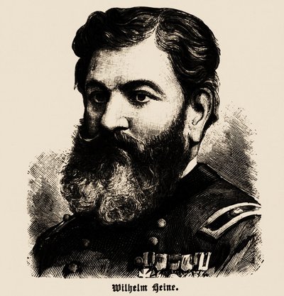 Porträtt av Wilhelm Heine 1827-1885, 1886. av Unbekannt