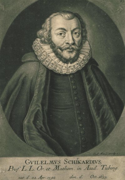 Porträtt av Wilhelm Schickard 1592-1635. av Unbekannt