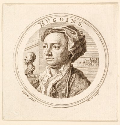 Porträtt av William Huggins, pub. 1760. av Unbekannt
