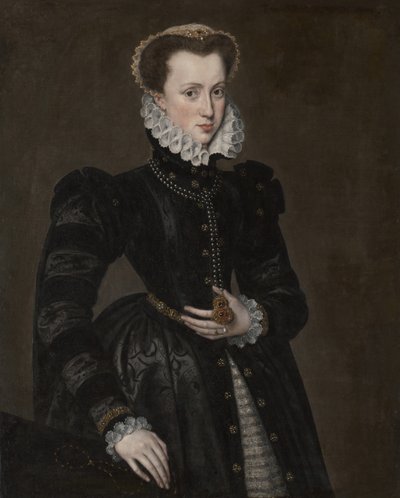 Porträtt av en hovdam, 156070. av Unbekannt