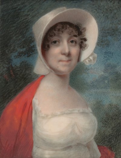 Porträtt av en dam, ca. 1805. av Unbekannt
