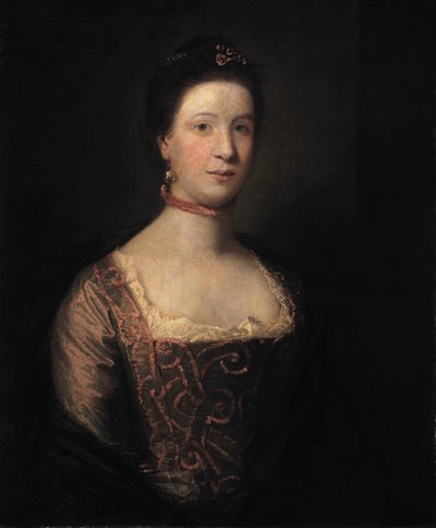 Porträtt av en dam, ca. 1820. av Unbekannt